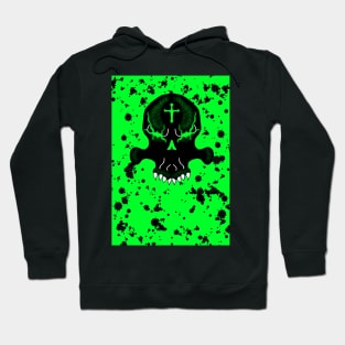 Green Goo Skull Graphic T Hoodie